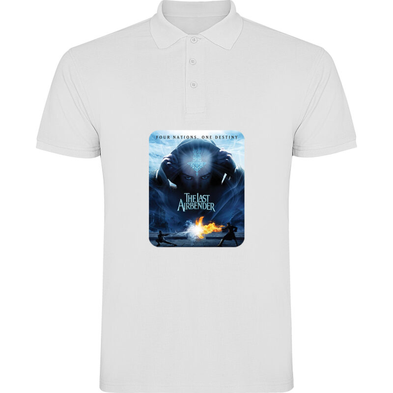 Tricou polo THE LAST AIRBENDER - AVATAR (Model 3), Alb
