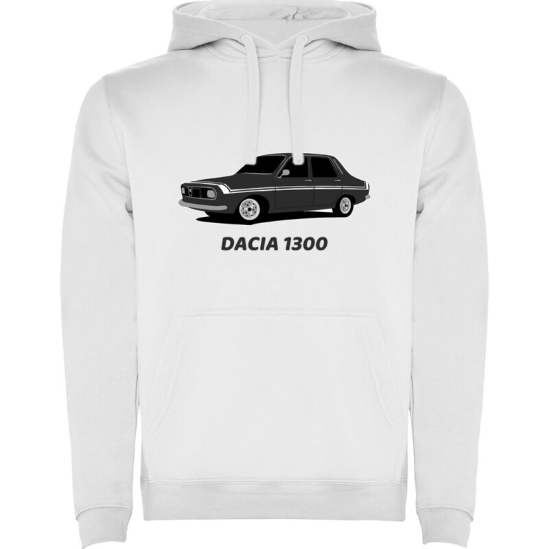 Hanorac copii DACIA 1300, Alb