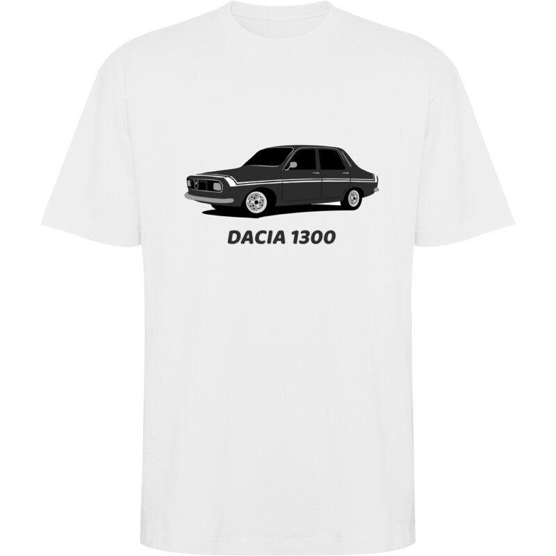 Tricou oversize DACIA 1300, Alb