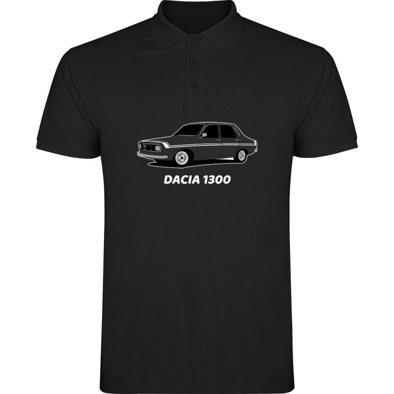 Tricou polo DACIA 1300, Negru