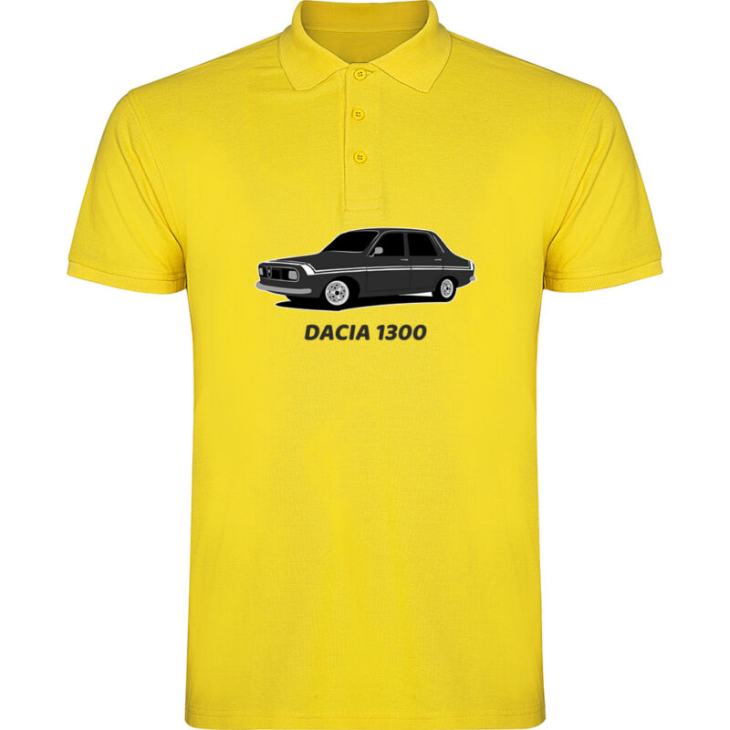 Tricou polo DACIA 1300, Galben