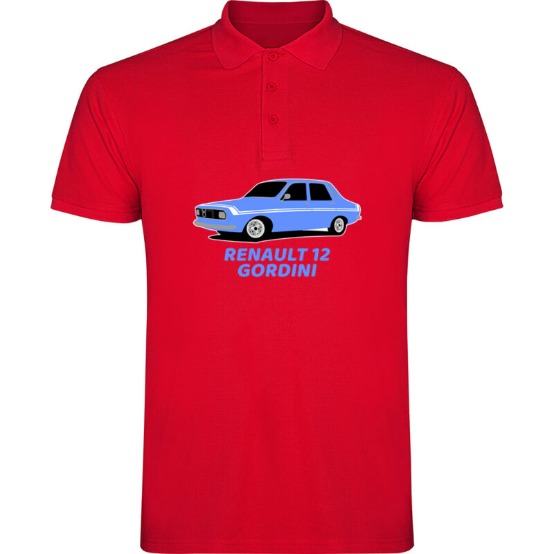 Tricou polo RENAULT 12 GORDINI, Roșu