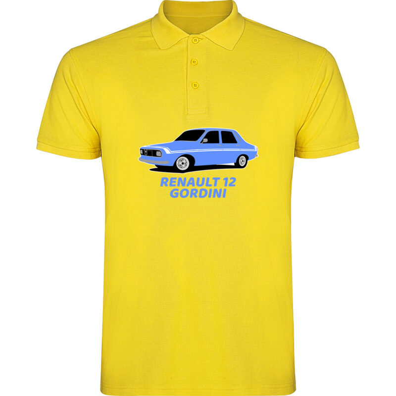 Tricou polo RENAULT 12 GORDINI, Galben