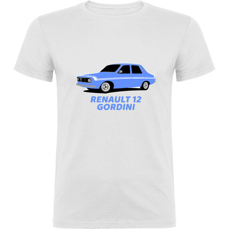 Tricou RENAULT 12 GORDINI, Alb