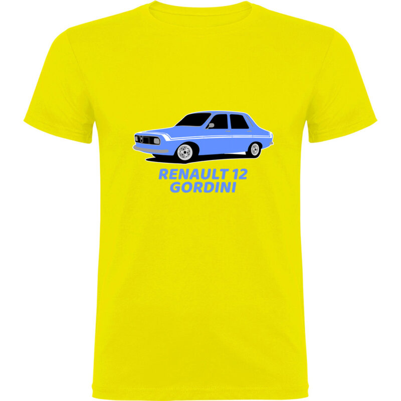 Tricou RENAULT 12 GORDINI, Galben