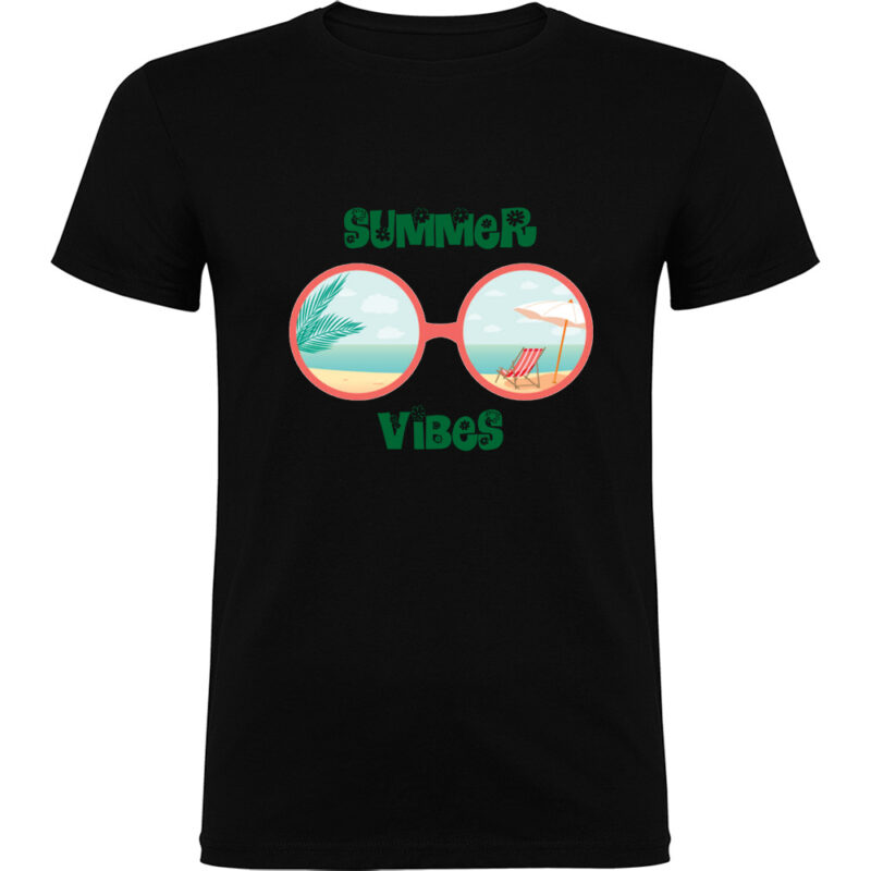 Tricou SUMMER VIBES (MODEL 1), Negru