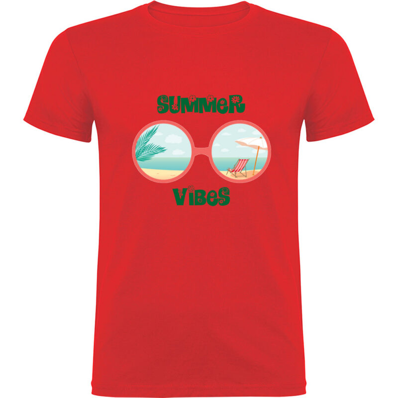 Tricou SUMMER VIBES (MODEL 1), Roșu