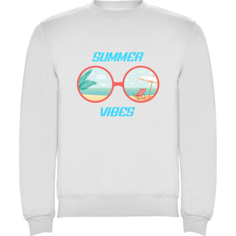 Pulover copii SUMMER VIBES (MODEL 2), Alb