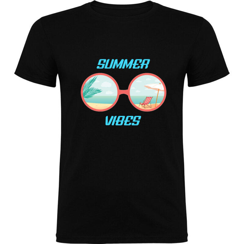 Tricou SUMMER VIBES (MODEL 2), Negru
