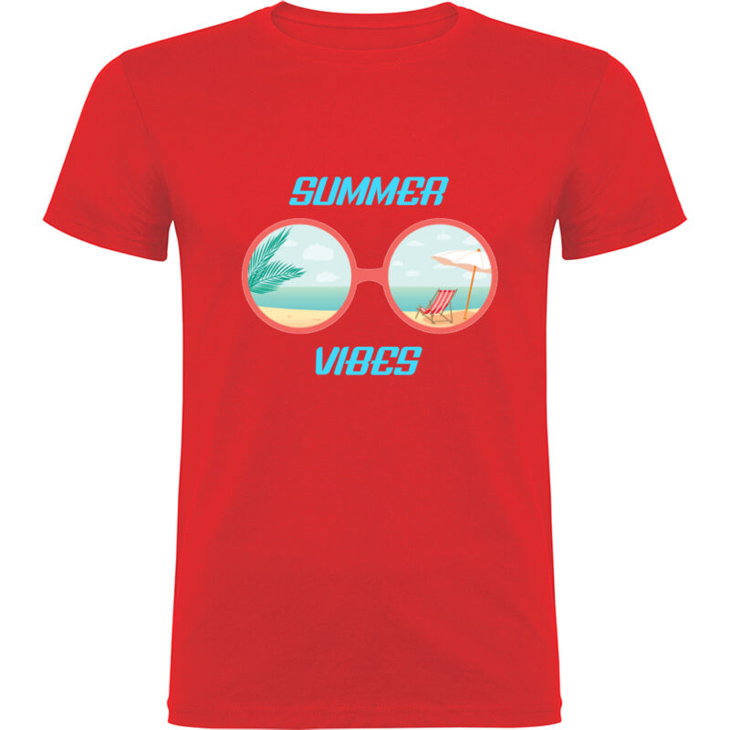 Tricou SUMMER VIBES (MODEL 2), Roșu