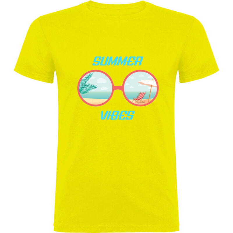 Tricou SUMMER VIBES (MODEL 2), Galben