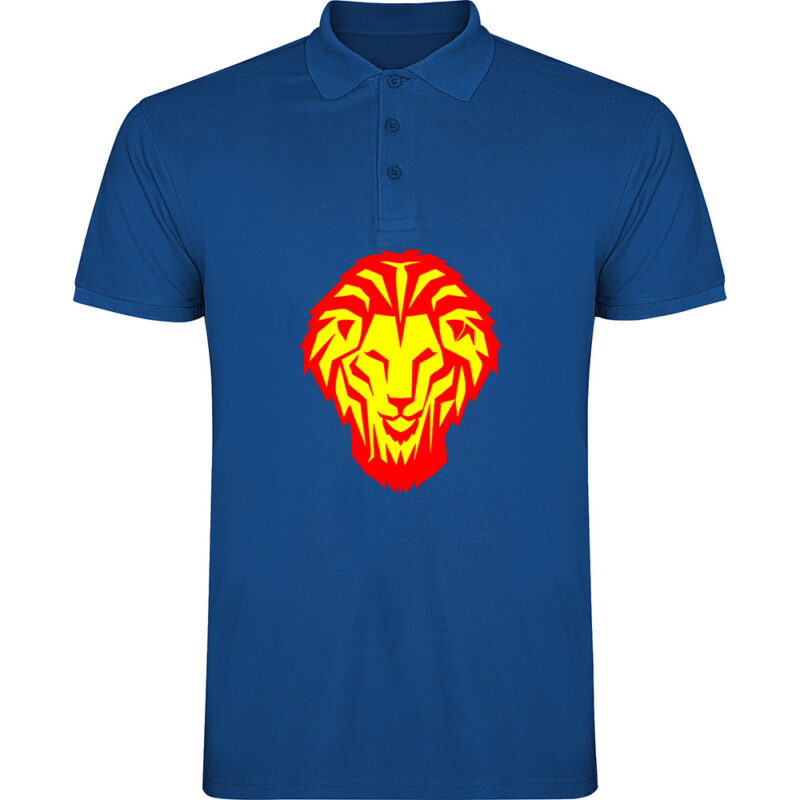 Tricou polo copii CAP DE LEU, Albastru