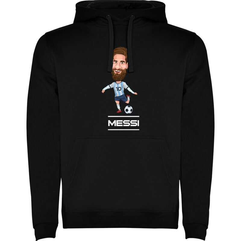 Hanorac CARICATURA MESSI, Negru