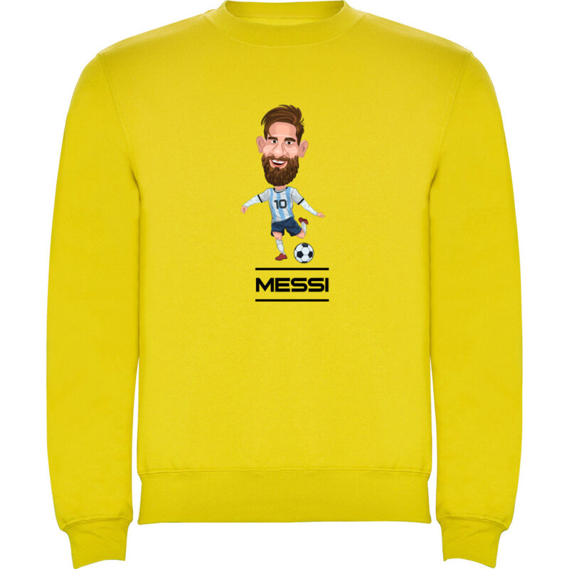 Pulover CARICATURA MESSI, Galben