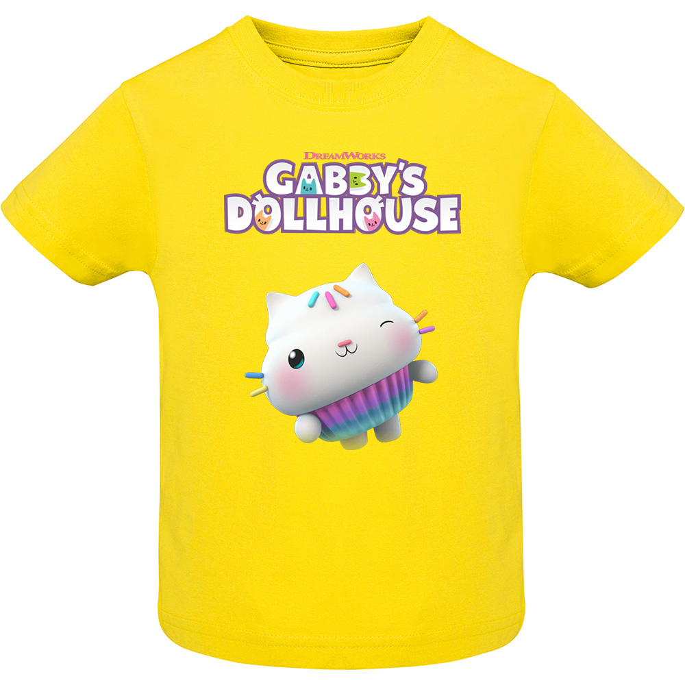 CASADEPAPUSIGABIMODEL1.TC-SS.YEL_.jpg Tricou copii -CASA DE PAPUSI GABI (MODEL 1), Galben - imagine 1