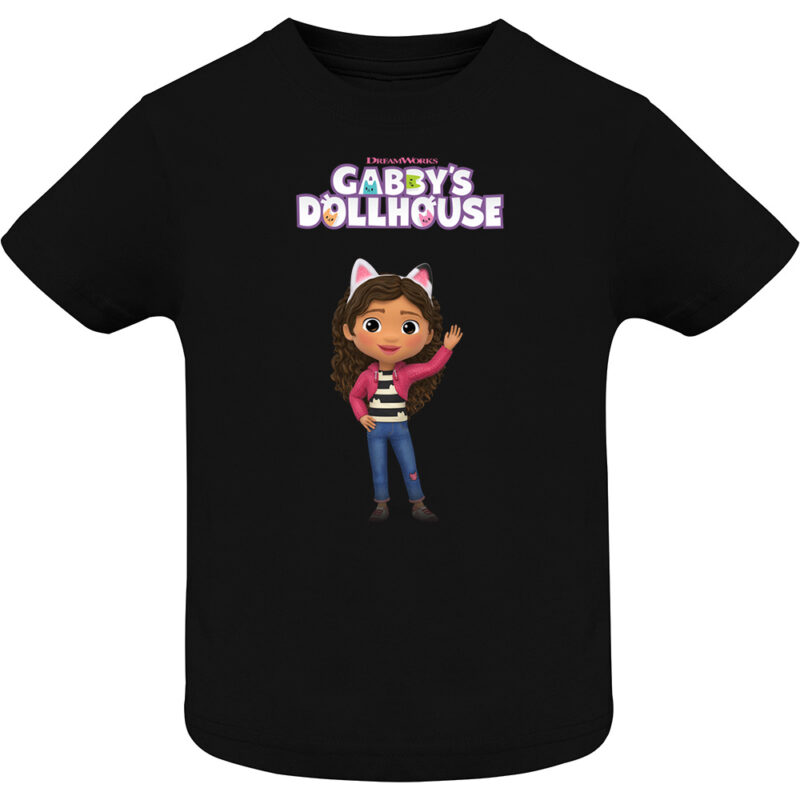 Tricou copii -CASA DE PAPUSI GABI (MODEL 2), Negru