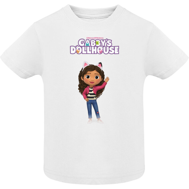 Tricou copii -CASA DE PAPUSI GABI (MODEL 2), Alb
