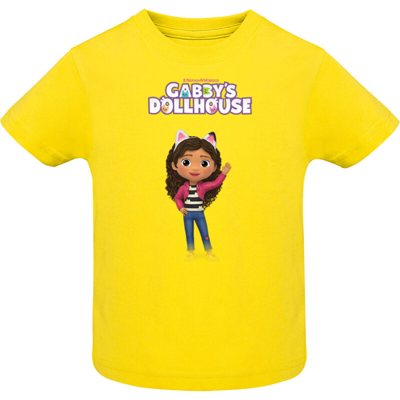 Tricou copii -CASA DE PAPUSI GABI (MODEL 2), Galben