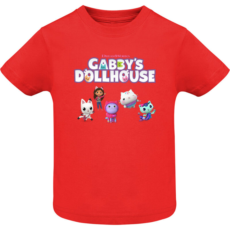 Tricou copii -CASA DE PAPUSI GABI (MODEL 4), Roșu