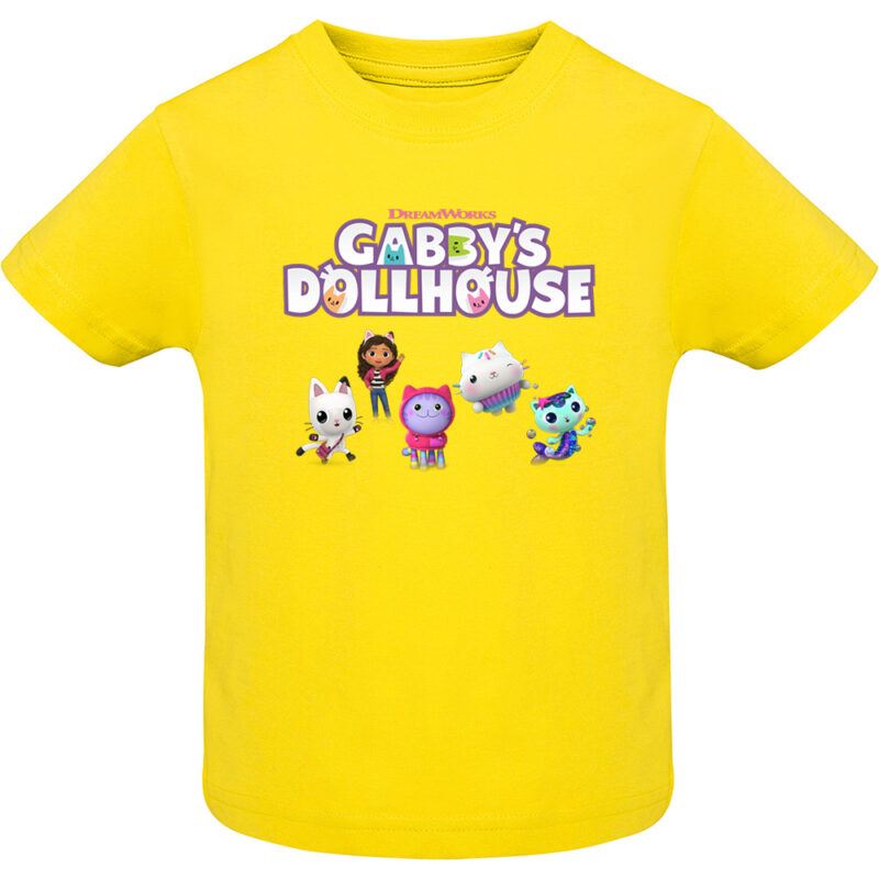 Tricou copii -CASA DE PAPUSI GABI (MODEL 4), Galben