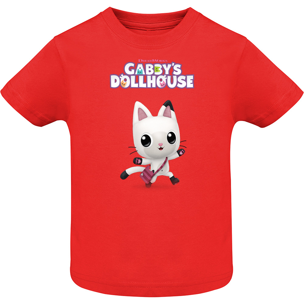 CASADEPAPUSIGABIMODEL5.TC-SS.RED_.jpg Tricou copii -CASA DE PAPUSI GABI (MODEL 5), Roșu - imagine 1