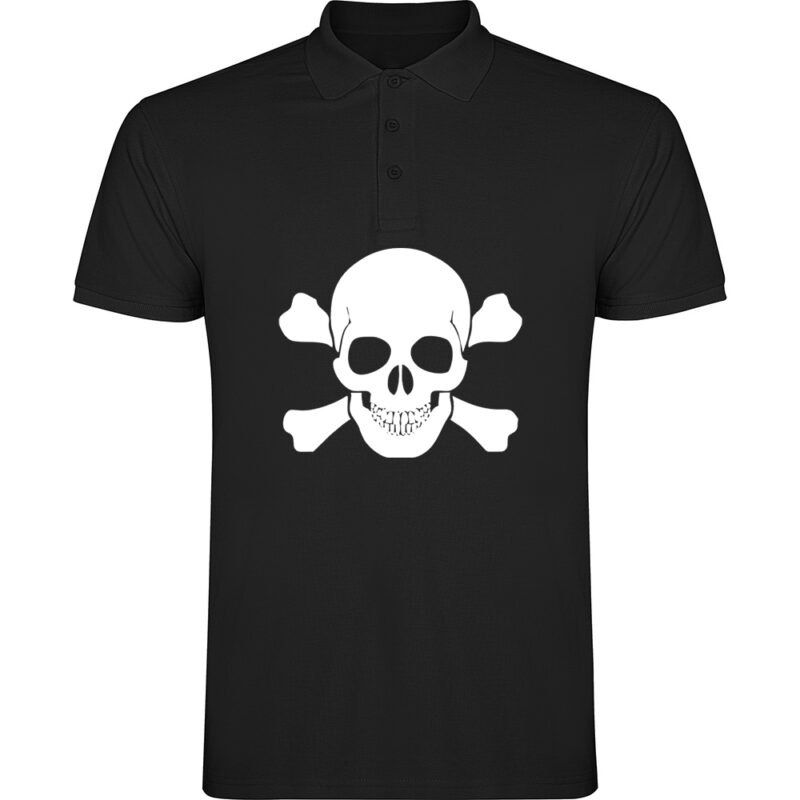 Tricou polo CRANIU, Negru