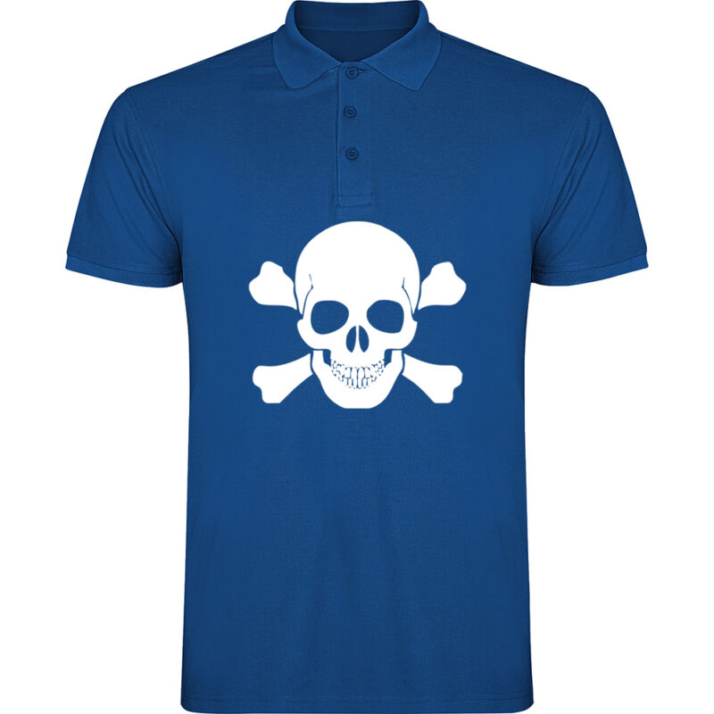 Tricou polo CRANIU, Albastru