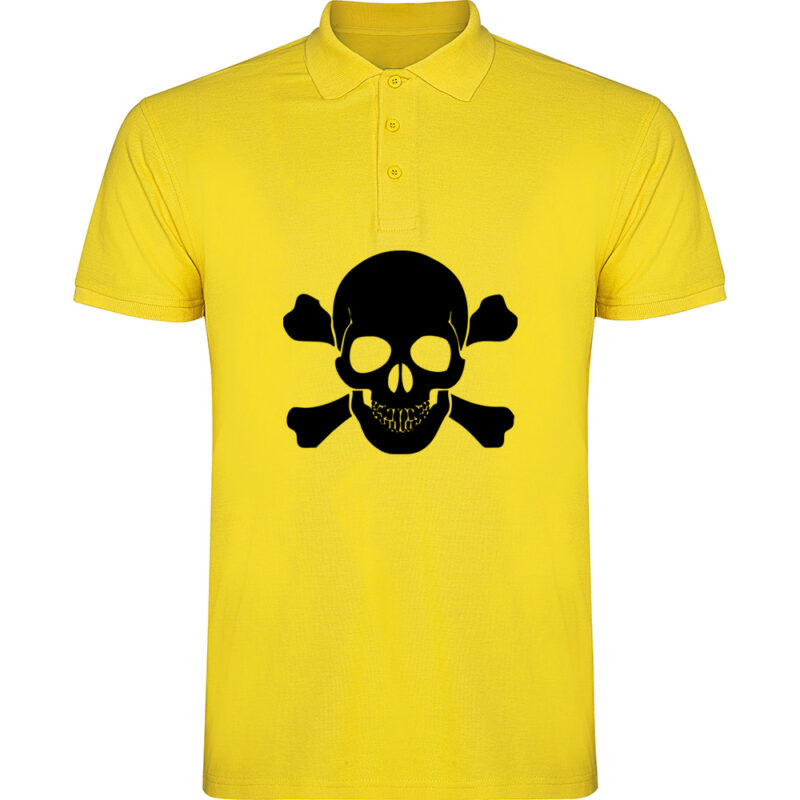 Tricou polo CRANIU, Galben