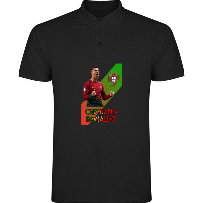 Tricou polo CRISTIANO RONALDO, Negru