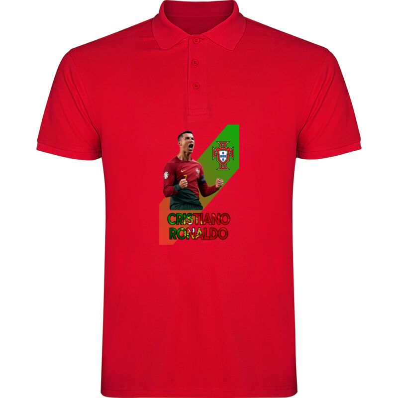 Tricou polo CRISTIANO RONALDO, Roșu