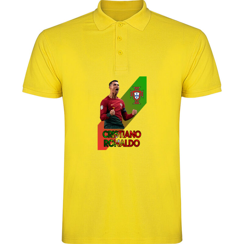 Tricou polo CRISTIANO RONALDO, Galben