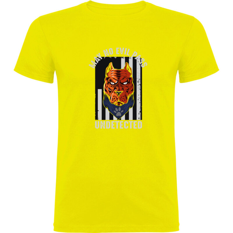 Tricou MAY NO EVIL PASS UNDETECTED, Galben