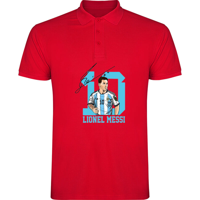 Tricou polo MESSI, Roșu