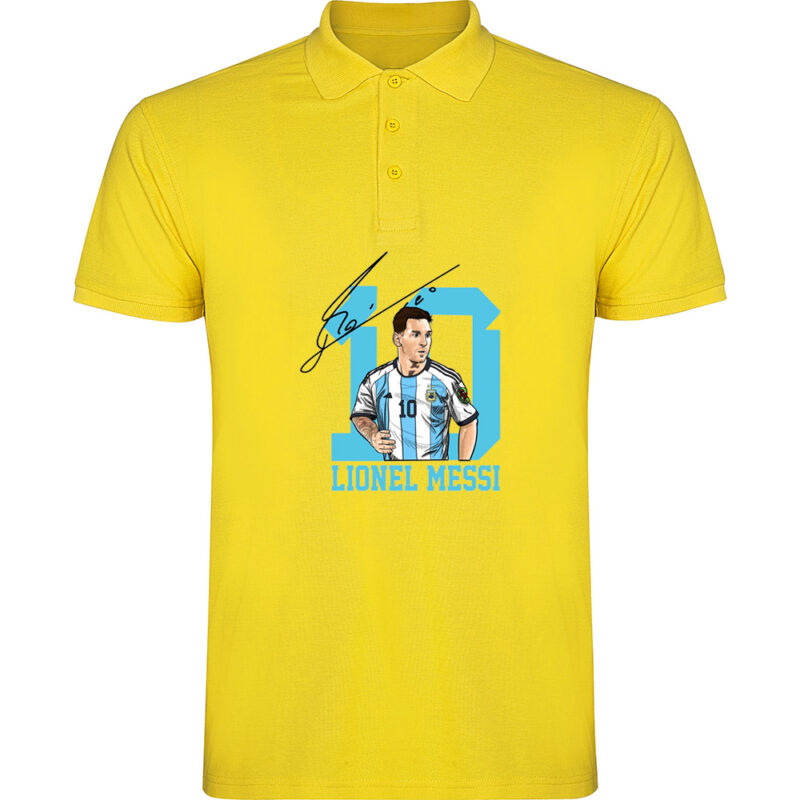 Tricou polo MESSI, Galben