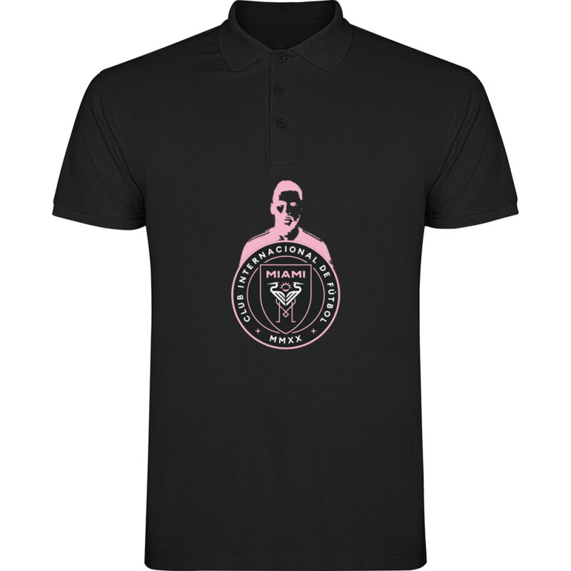 Tricou polo MESSI INTER MIAMI, Negru