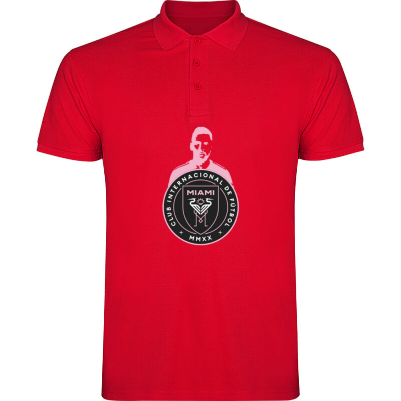 Tricou polo MESSI INTER MIAMI, Roșu