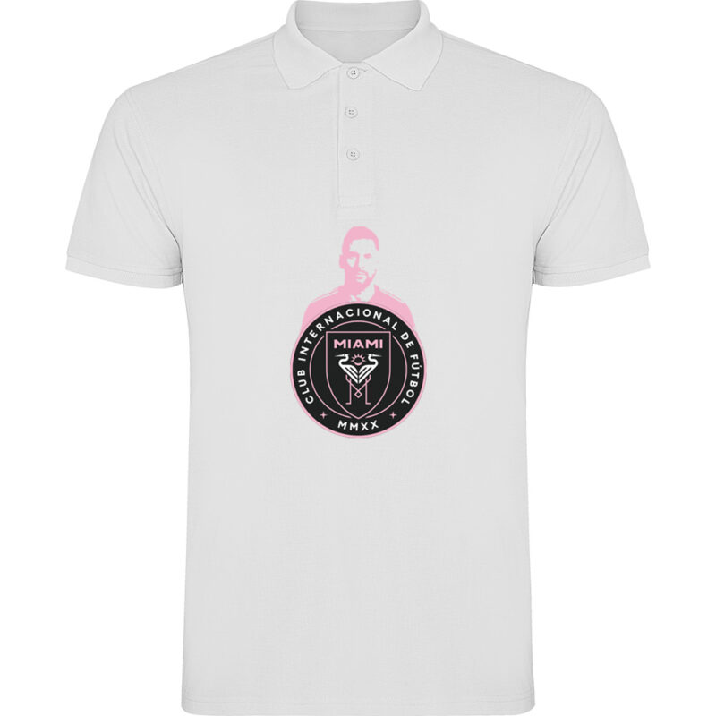 Tricou polo MESSI INTER MIAMI, Alb