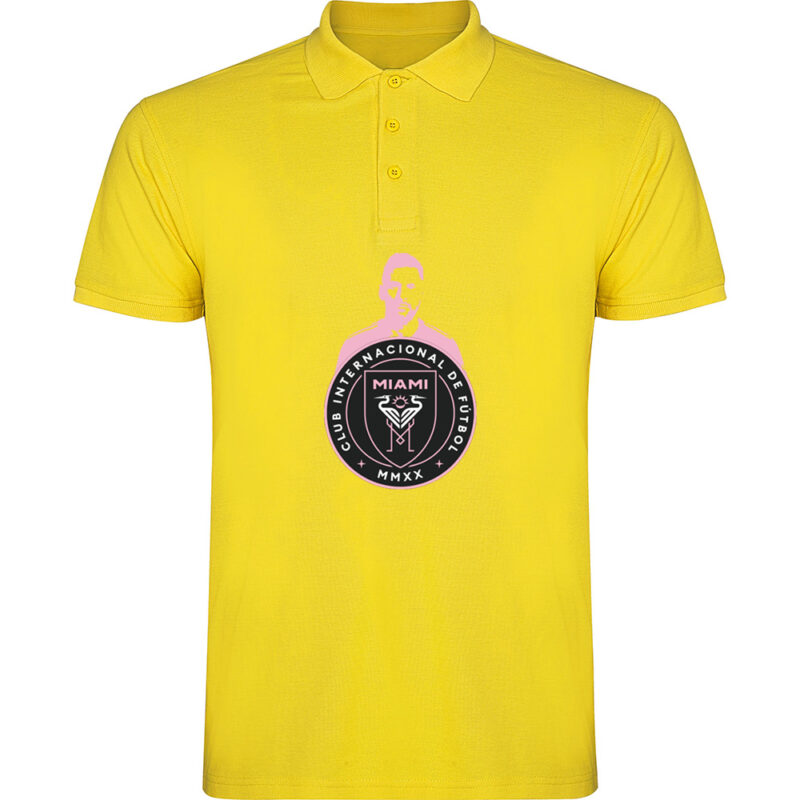 Tricou polo MESSI INTER MIAMI, Galben