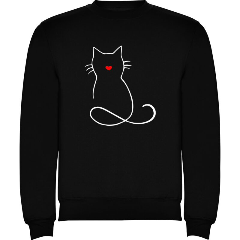 Pulover copii PISICA (MODEL 1), Negru
