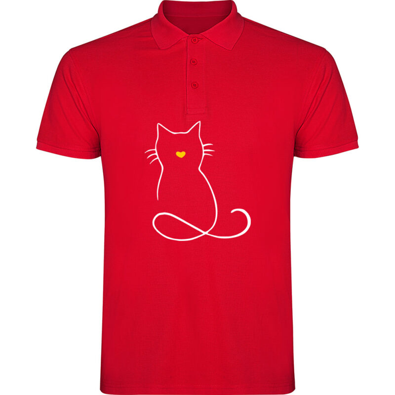 Tricou polo PISICA (MODEL 1), Roșu