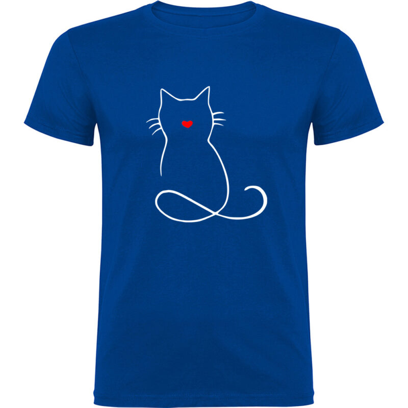 Tricou PISICA (MODEL 1), Albastru