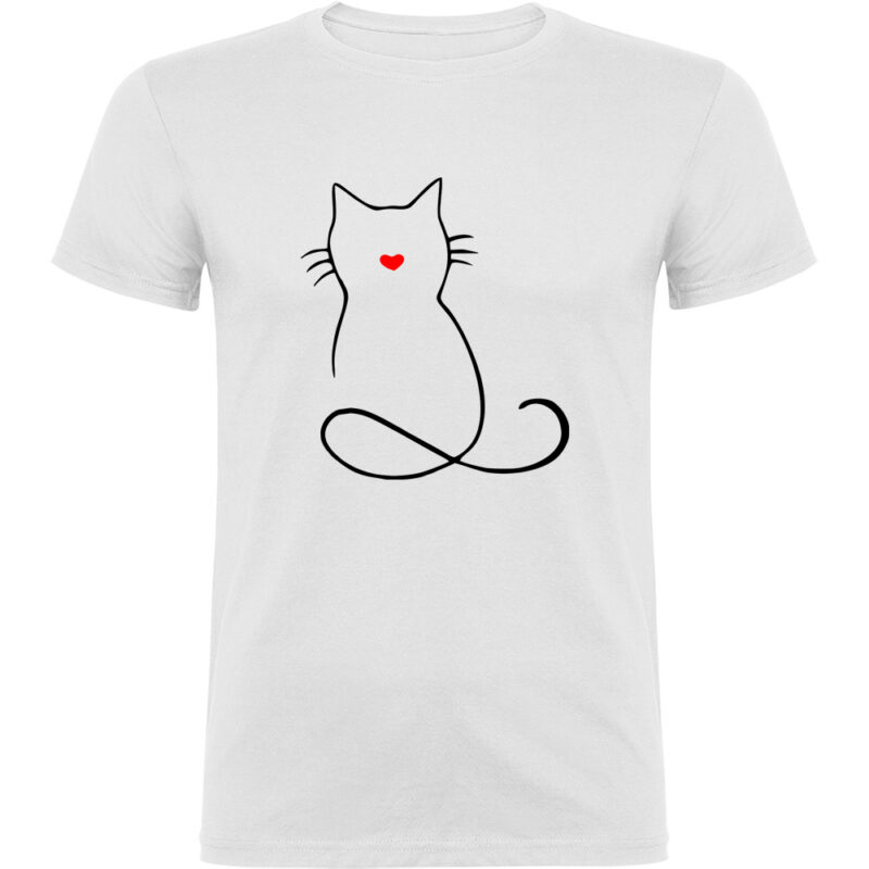 Tricou PISICA (MODEL 1), Alb