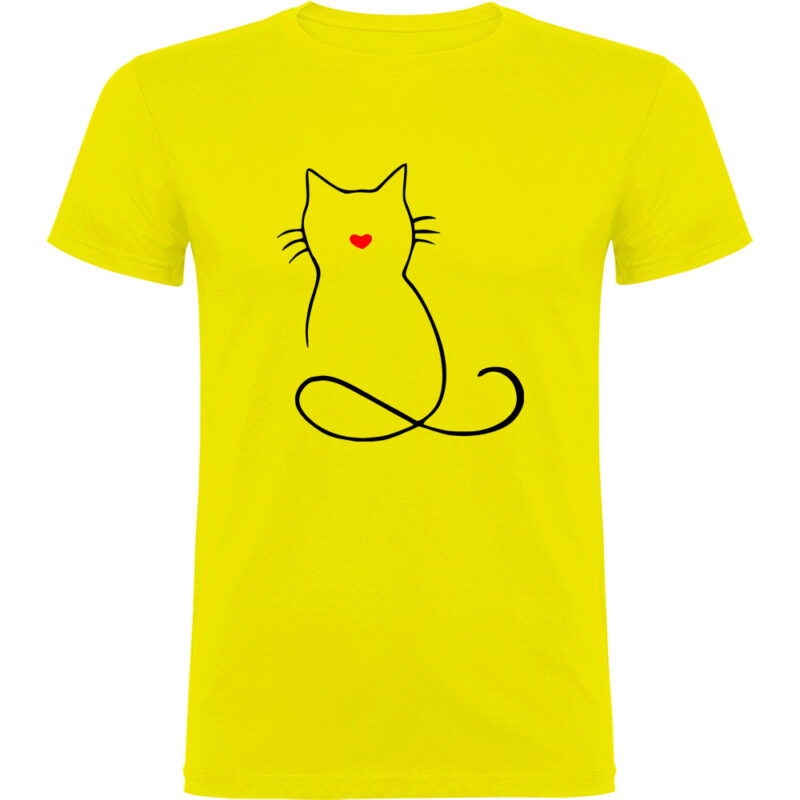 Tricou PISICA (MODEL 1), Galben