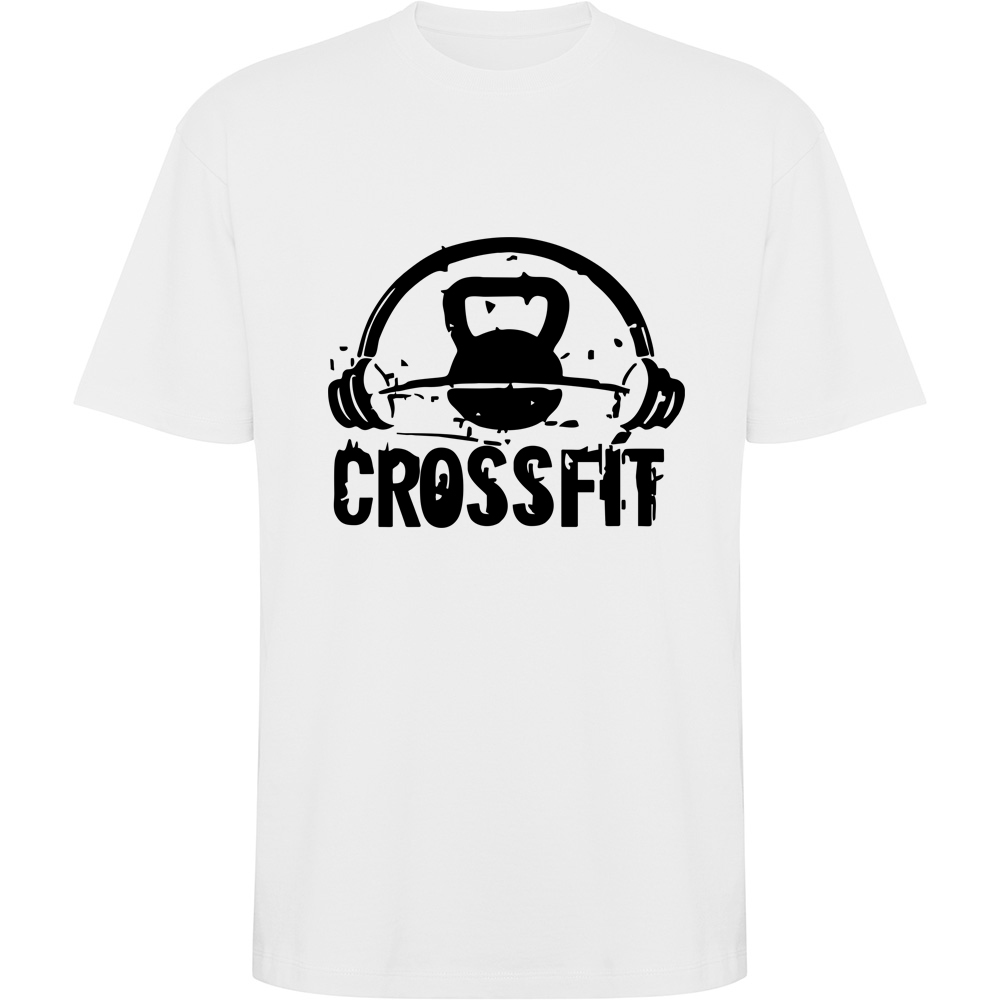 CROSSFIT.TO_.WHT_.jpg Tricou oversize Crossfit, Alb - imagine 1