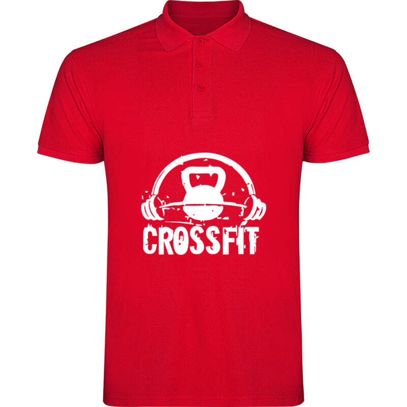Tricou polo Crossfit, Roșu