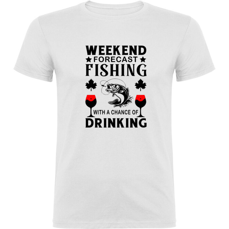 Tricou Pescuit (model 1), Alb