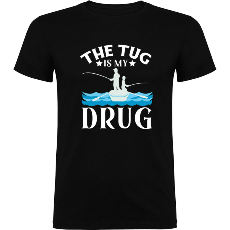 Tricou Pescuit (model 2), Negru