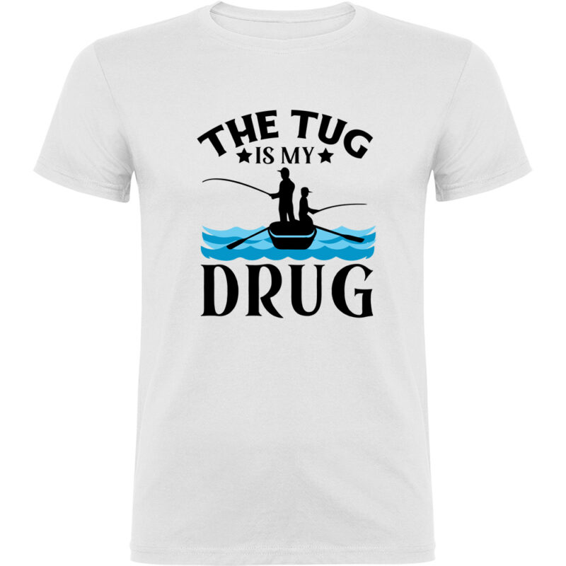 Tricou Pescuit (model 2), Alb