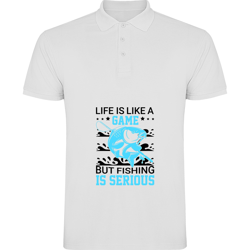 PESCUITMODEL5.TP_.WHT_.jpg Tricou polo Pescuit (model 5), Alb - imagine 1